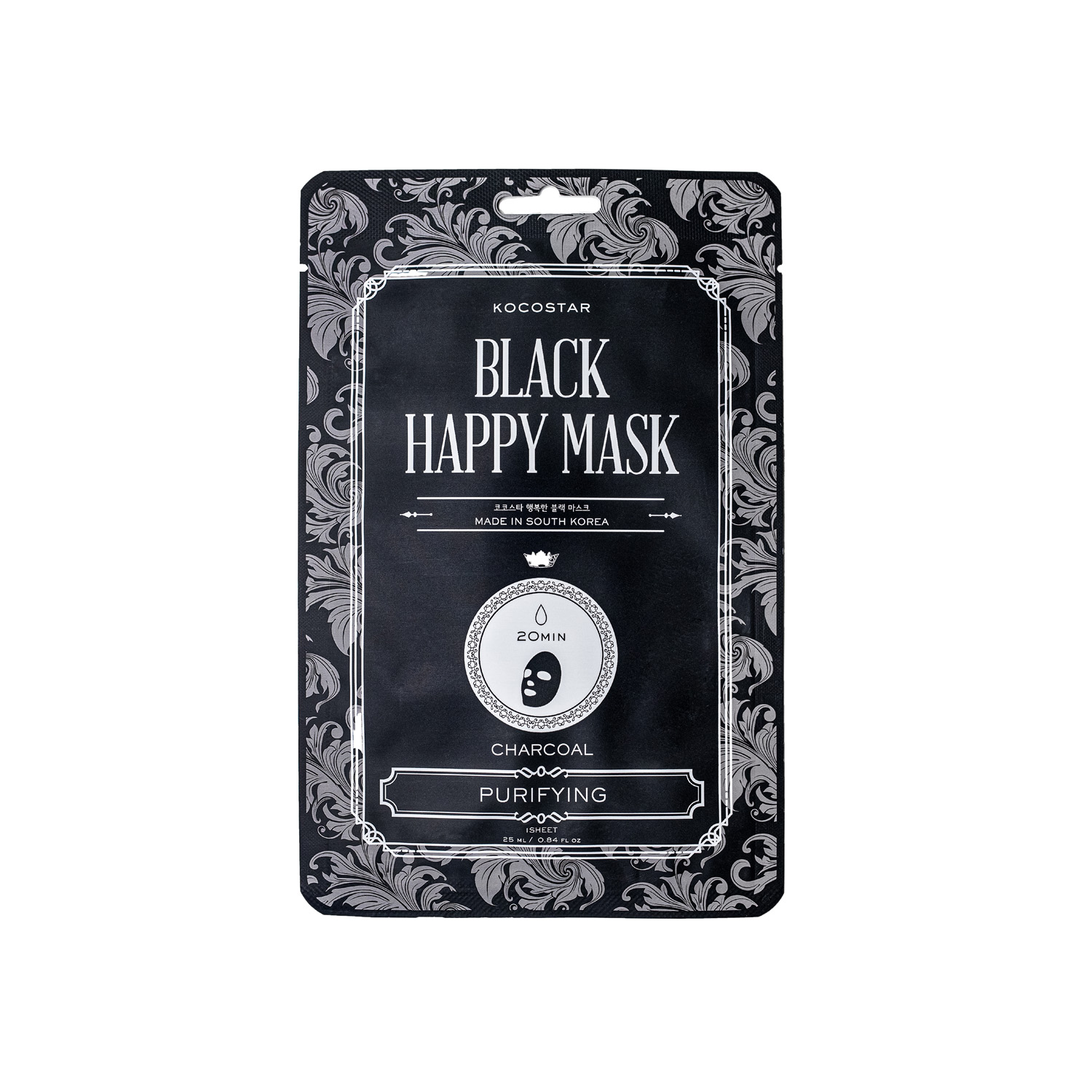 Kocostar Black Happy Mask maska do twarzy, 25 ml