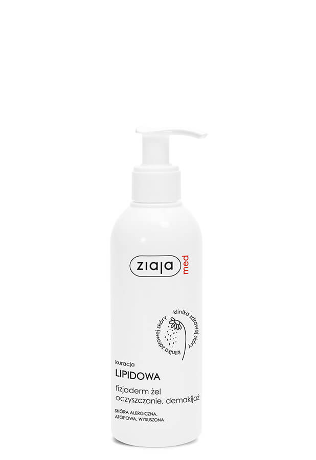 Ziaja Med, Kuracja lipidowa, Fizjoderm żel oczyszczający do demakijażu , 200 ml