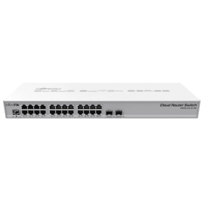 Switch MIKROTIK CRS326-24G-2S+RM Gigabit Ethernet, 26 portów, Funkcja PoE, Zarządzalny