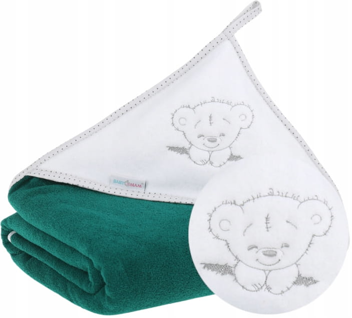 Babymam okrycie kąpielowe ręcznik 100x100 bawełna