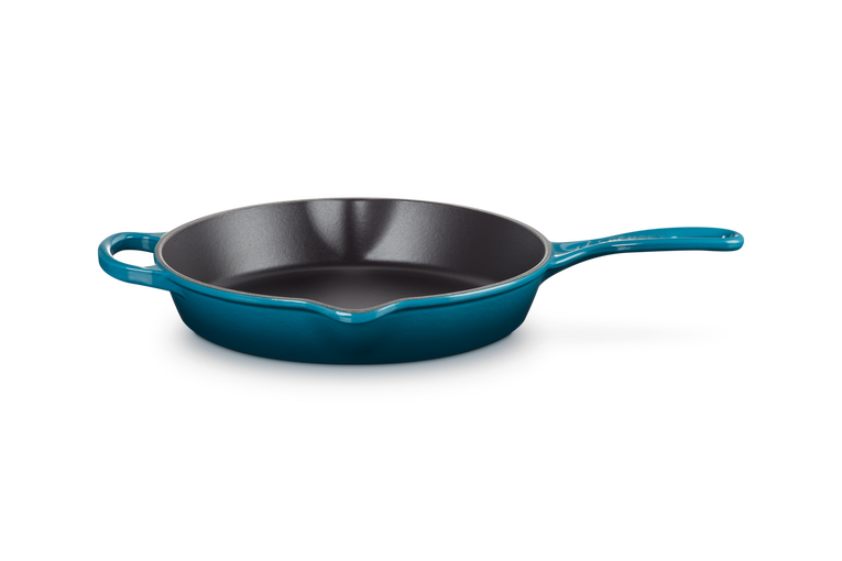 Le Creuset - Głęboka patelnia do smażenia i serwowania żeliwo deep teal