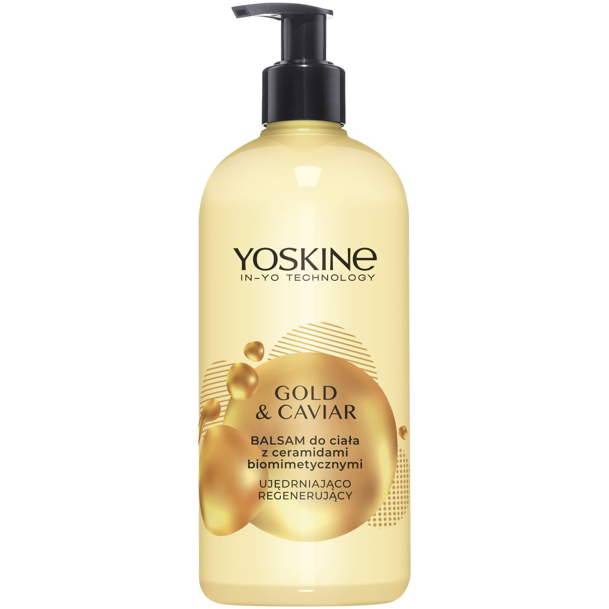 Yoskine Gold&Caviar balsam do ciała z ceramidami biomimetycznymi, 400 ml