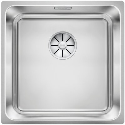 Zlewozmywak jednokomorowy BLANCO Solis 400-U 526117 Stal szczotkowana 44x44