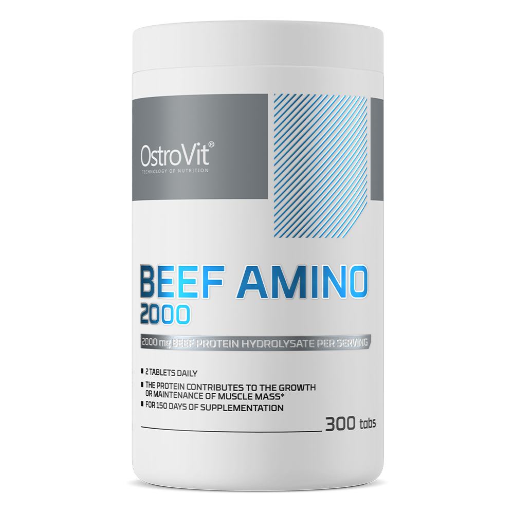 OstroVit Beef Amino 2000 mg suplement diety, 300 tabl./1 opak.