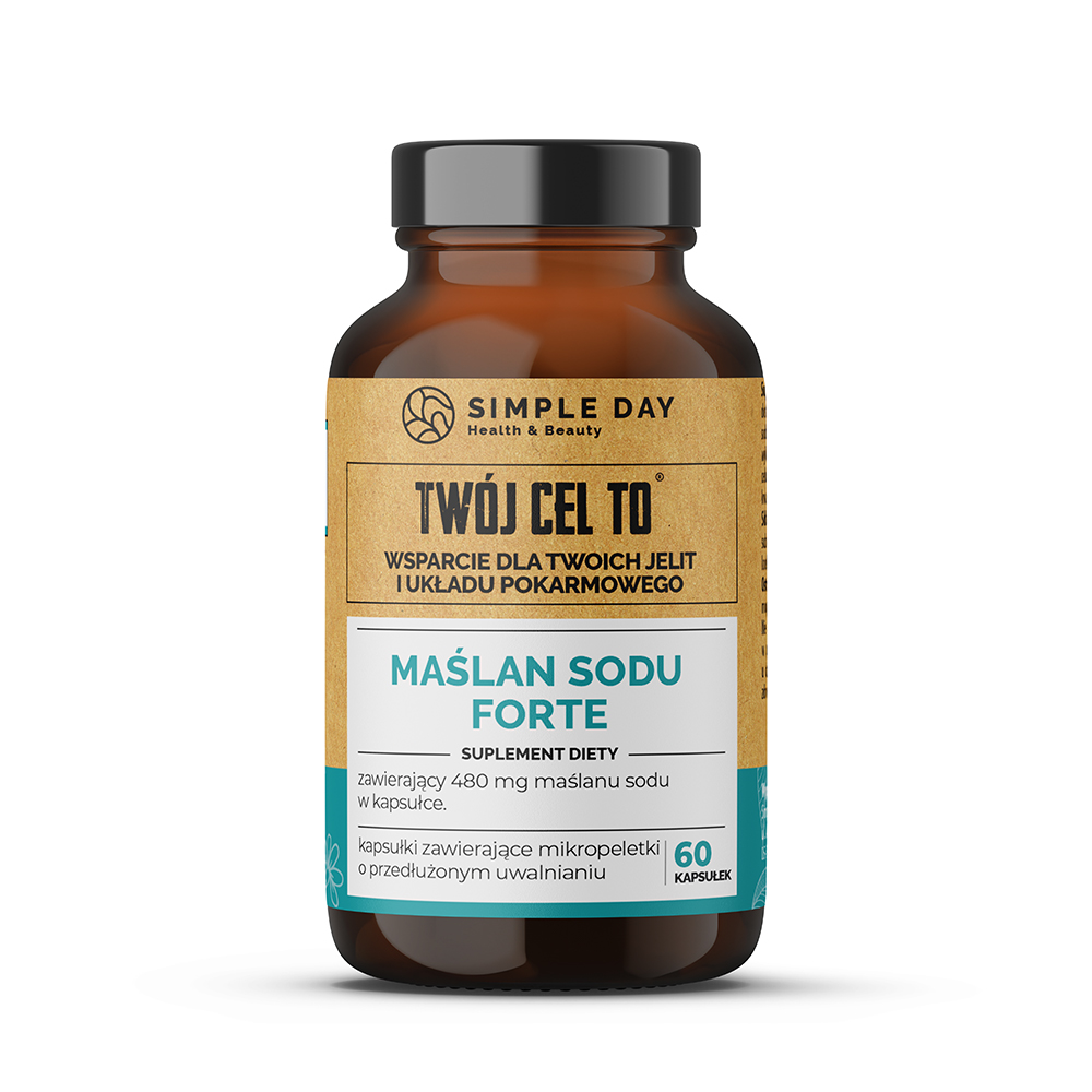 Twój Cel To Maślan Sodu Forte suplement diety Maślan Sodu Forte, 60 kaps./1 opak.