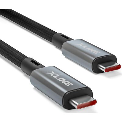 Kabel USB-C - USB-C XLINE 240W 8K 1 m Czarny