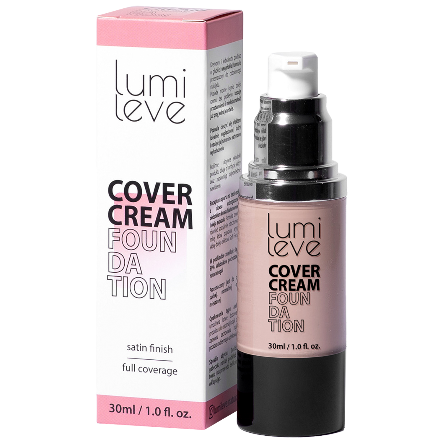 Lumileve Cover Cream Foundation kremowy podkład kryjący 38, 30 ml