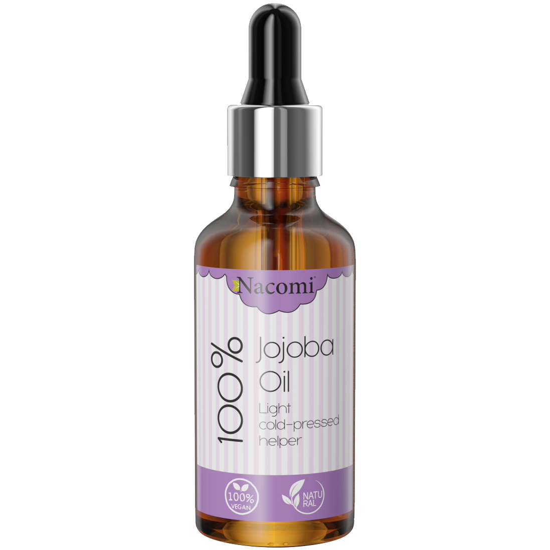 Nacomi Jojoba Oil olej jojoba do twarzy, ciała i włosów dla skóry suchej, mieszanej i trądzikowej, 50 ml