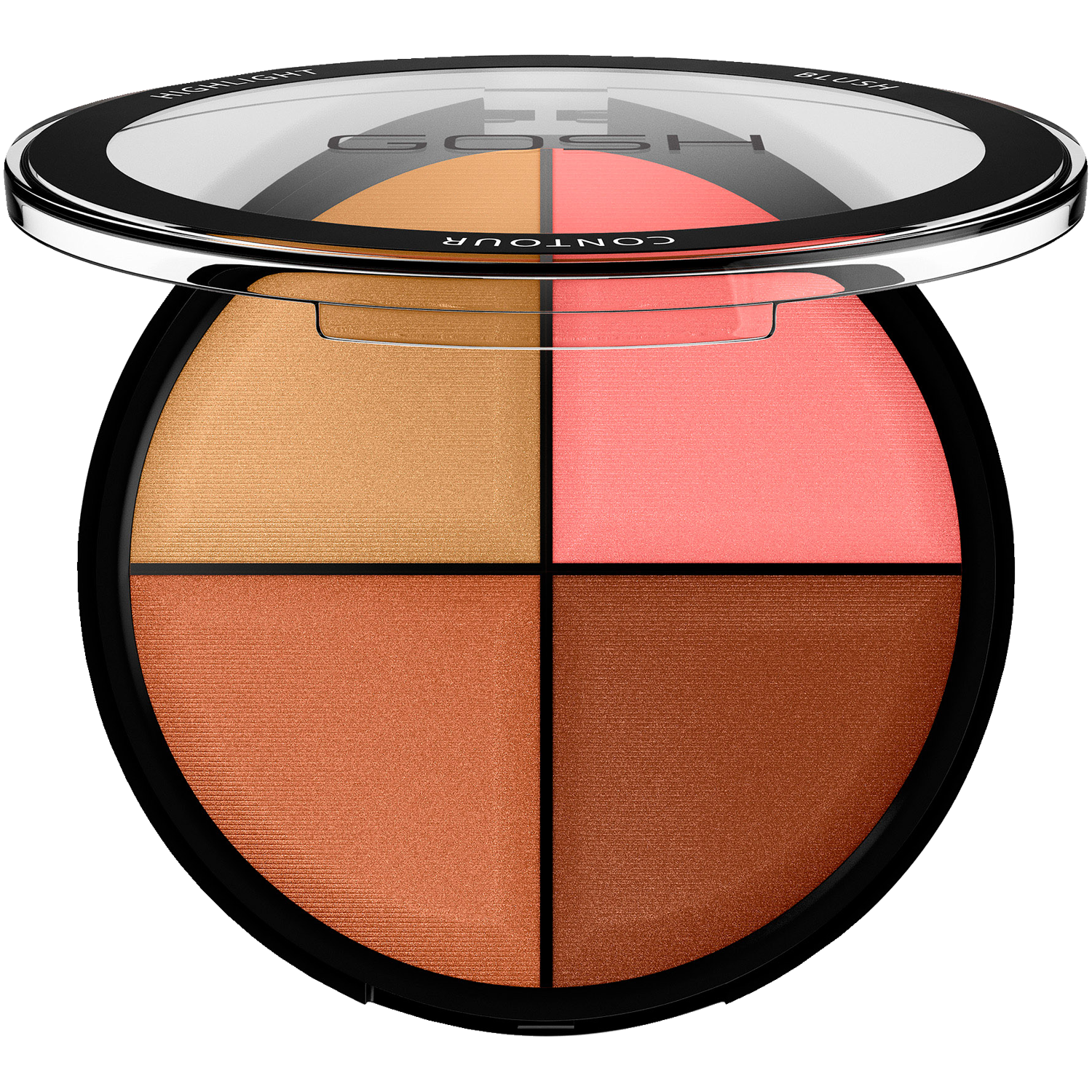 Gosh Copenhagen Contour'n Strobe Kit paleta do modelowania twarzy medium 002, 15 g