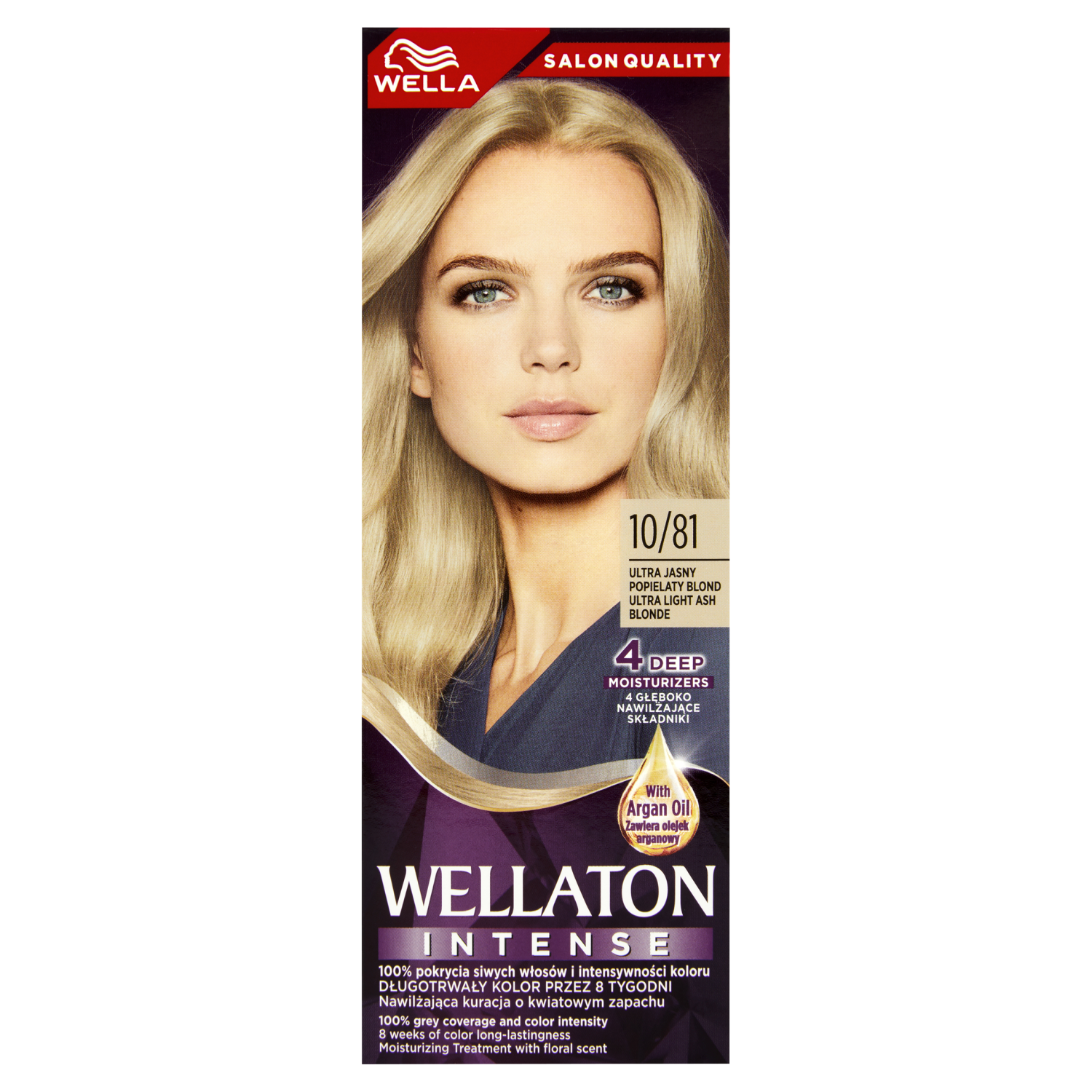 Wella Wellaton Intense farba do włosów 10/81 ultra jasny popielaty blond, 110 ml