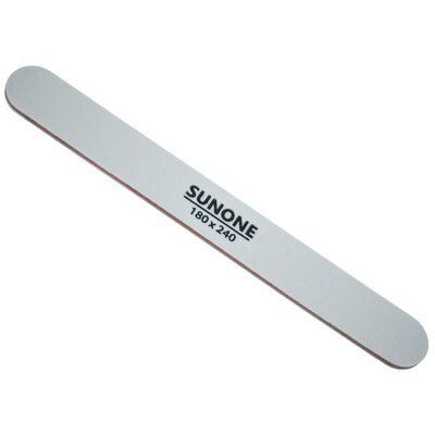 Pilnik do paznokci SUNONE Prosty 180/240 Biały (10 szt.)