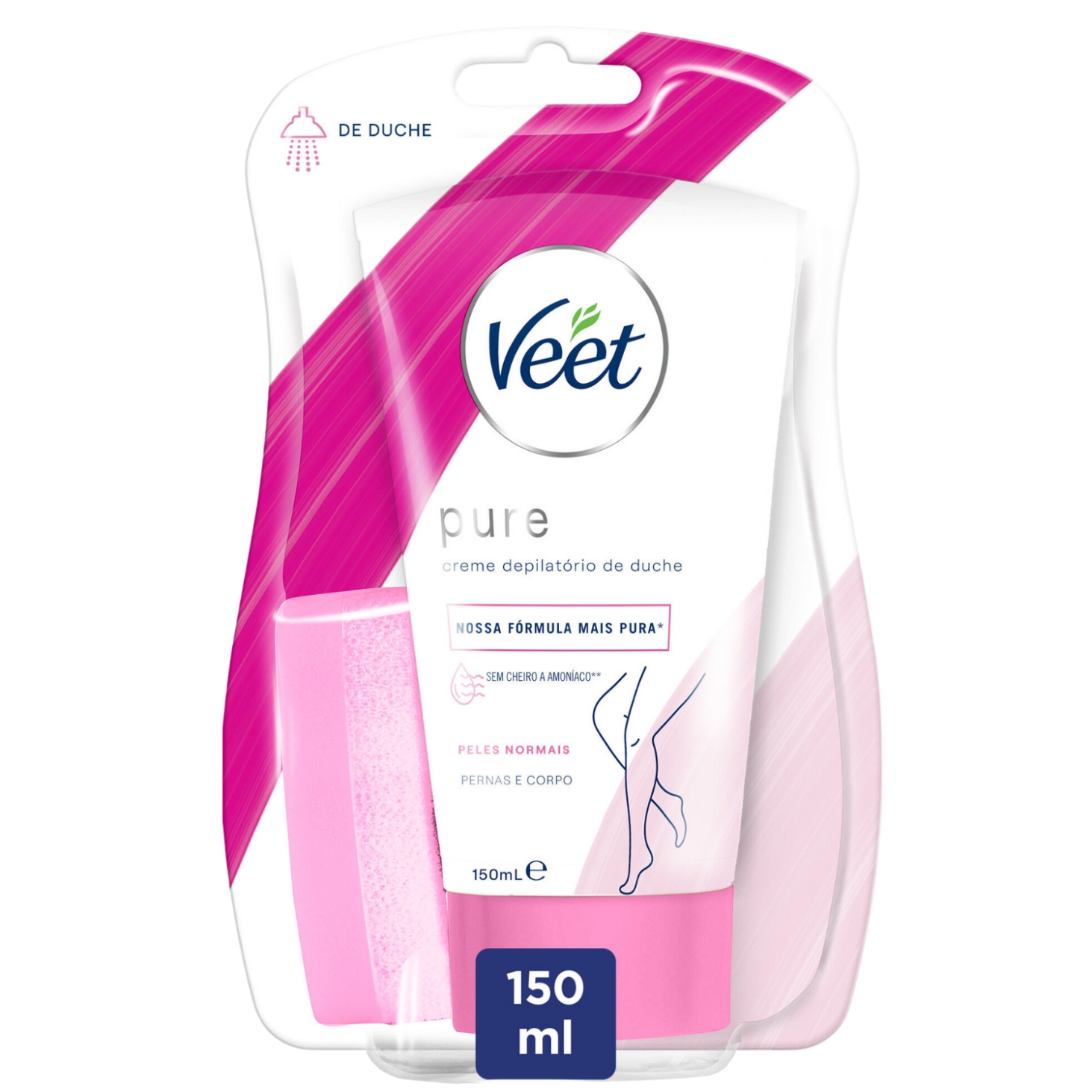 Veet Pure krem pod prysznic do depilacji skóry suchej z lotosem i jaśminem, 150 ml