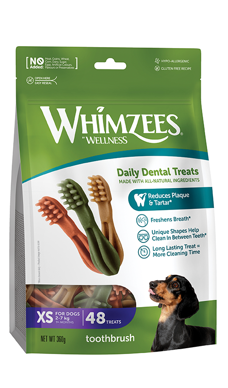 WHIMZEES Szczoteczka gryzak dentystyczny XS 48 szt