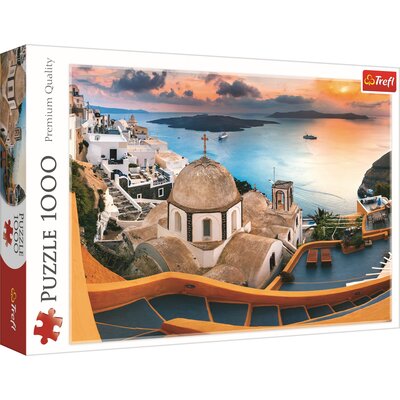 Puzzle TREFL Bajkowe Santorini 10445 (1000 elementów)