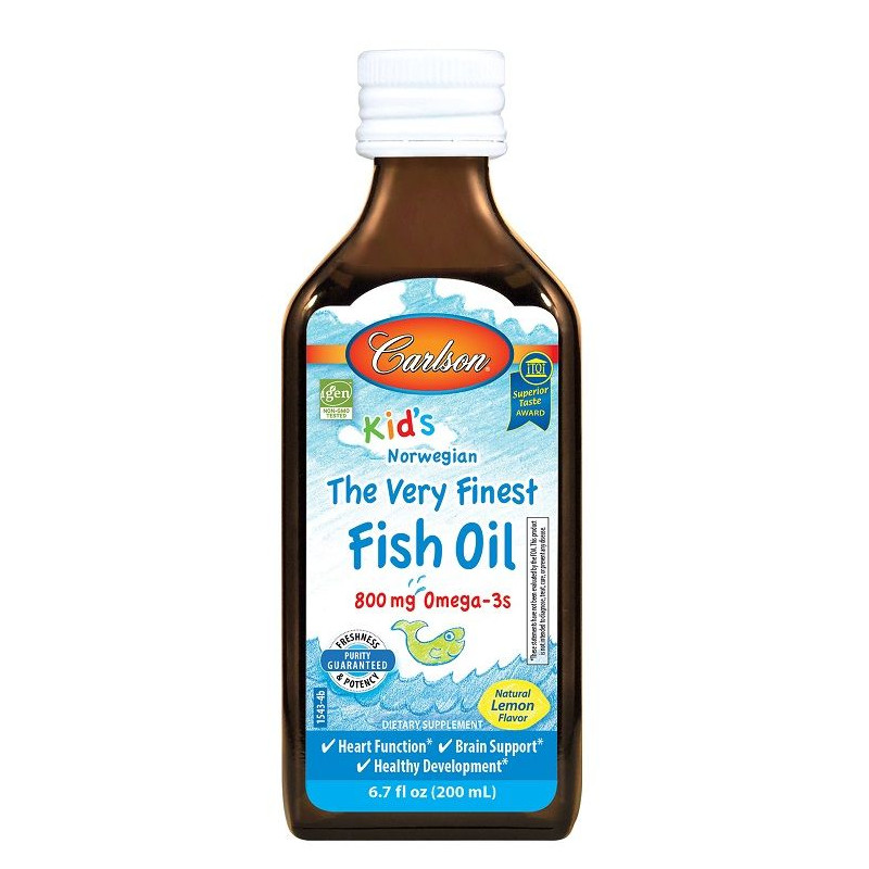 Carlson Labs Kid's The Very Finest Fish Oil suplement diety, 200 ml