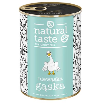 Karma dla kota NATURAL TASTE Niewąska Gąska 400 g