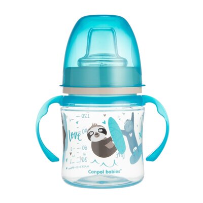 Kubek CANPOL BABIES EasyStart Exotic Animals 35/207 120 ml Niebieski