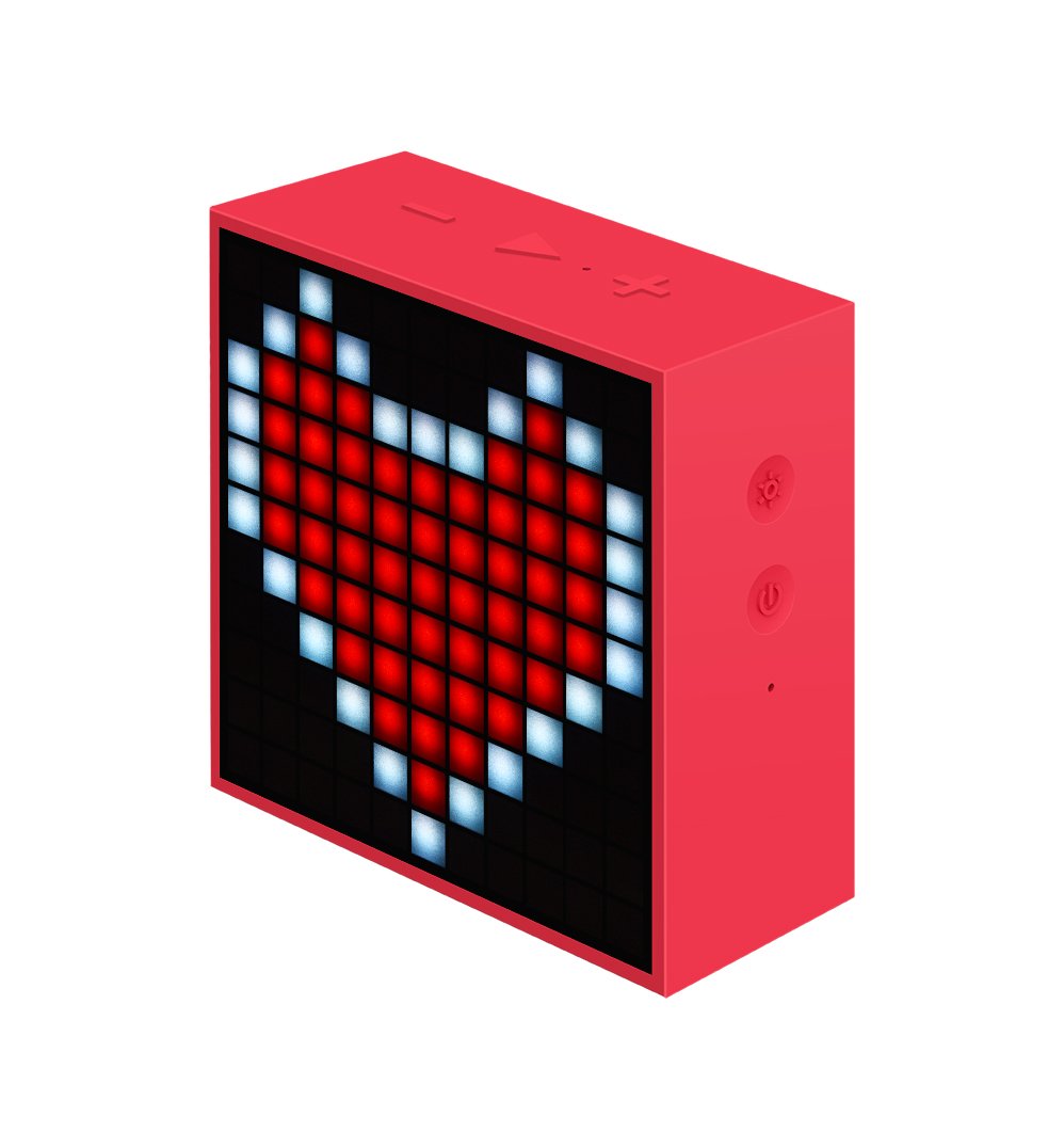 Divoom TimeBox Mini LED Speaker red - głośnik przenośny