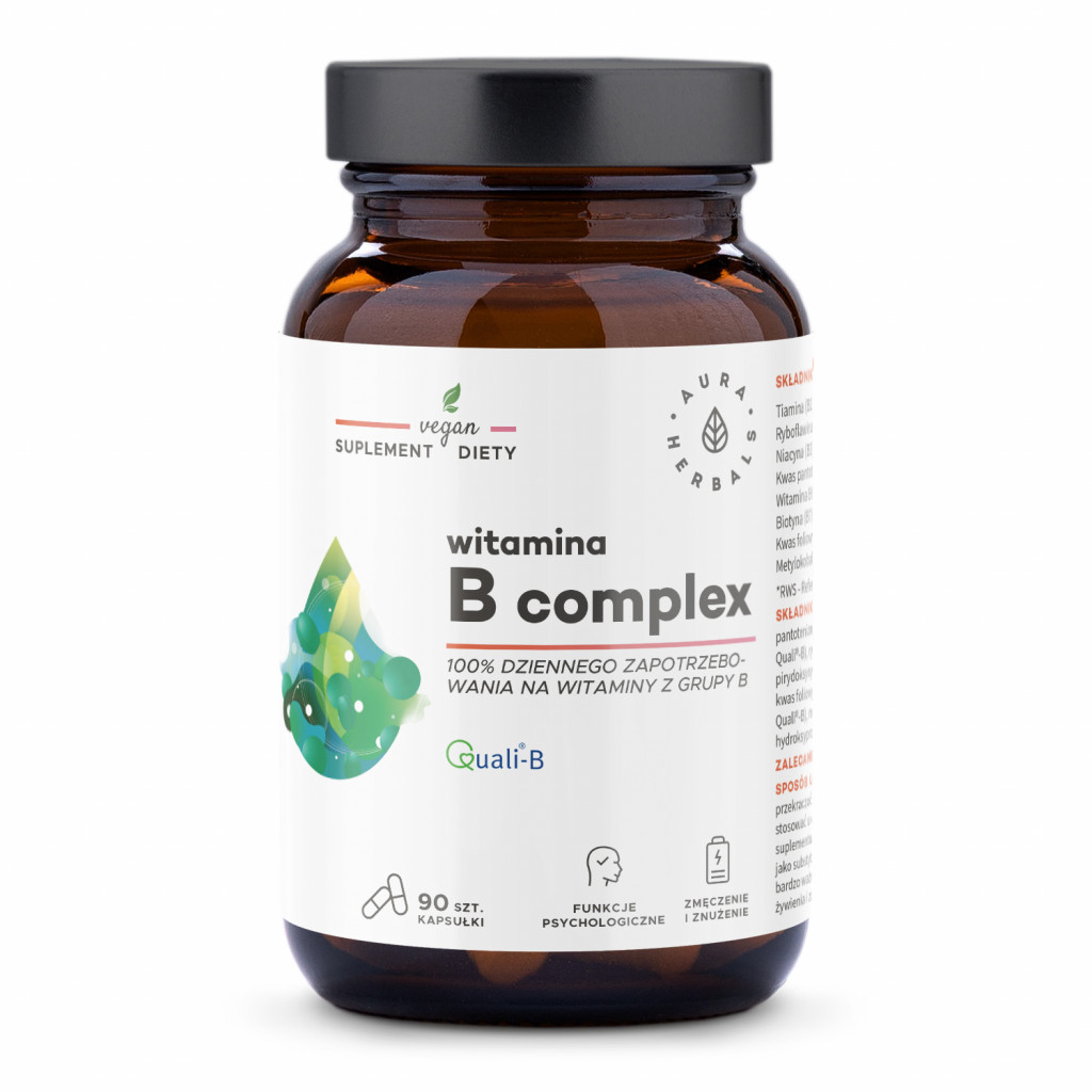 Aura Herbals suplement diety witamina B Complex, 90 kaps./1 opak.