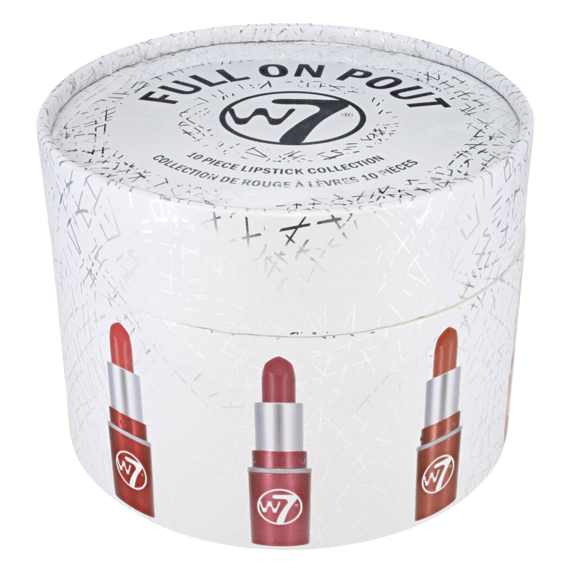 W7 Full on Pout zestaw pomadek do ust, 10 szt./1 opak.
