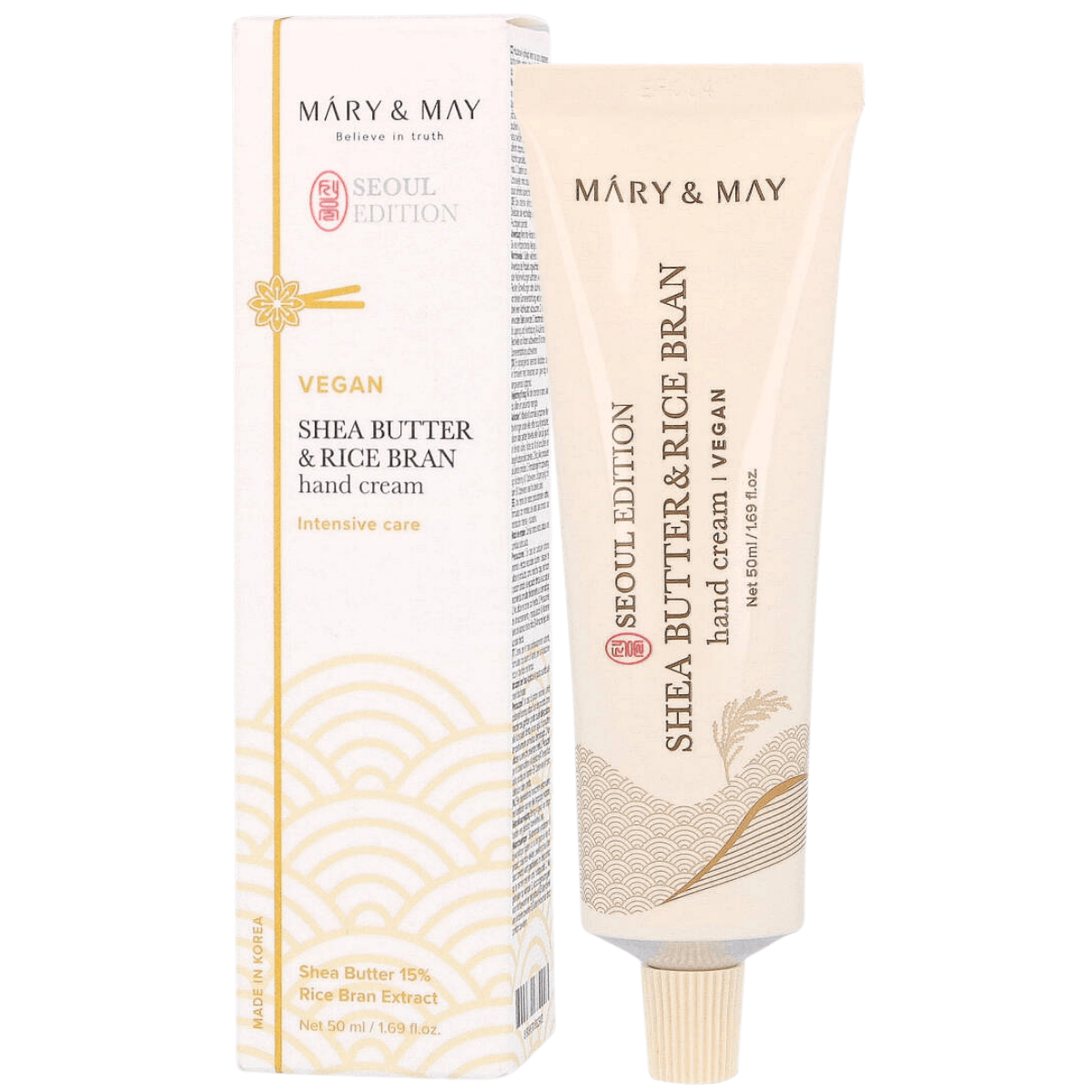 Mary & May bezzapachowy krem do rąk z masłem shea, 50 ml