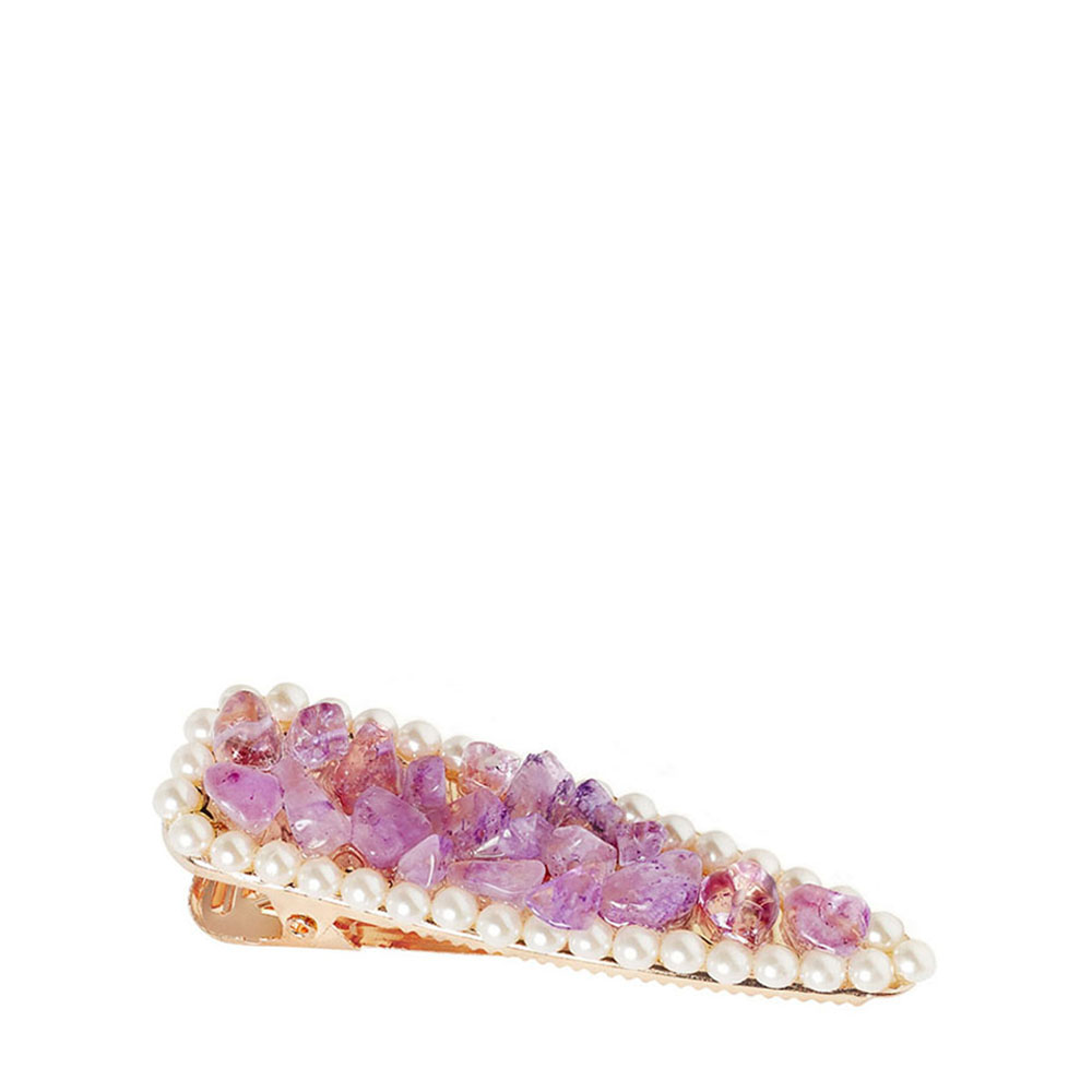 Crystallove Crystal Collection spinka do włosów z ametystem, 1 szt.