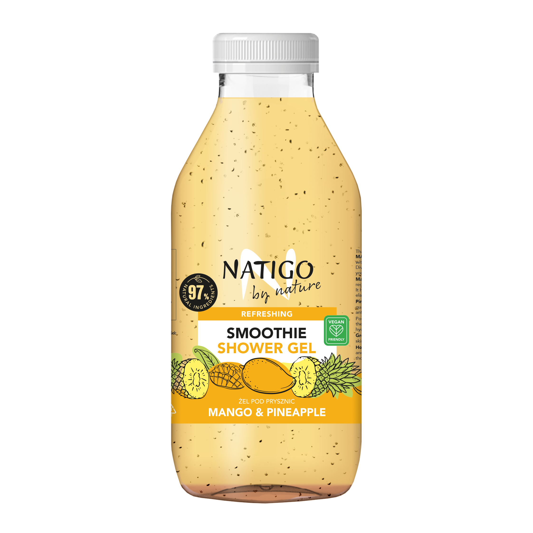 Natigo By Nature Mango&Pineapple smoothie pod prysznic, 400 ml