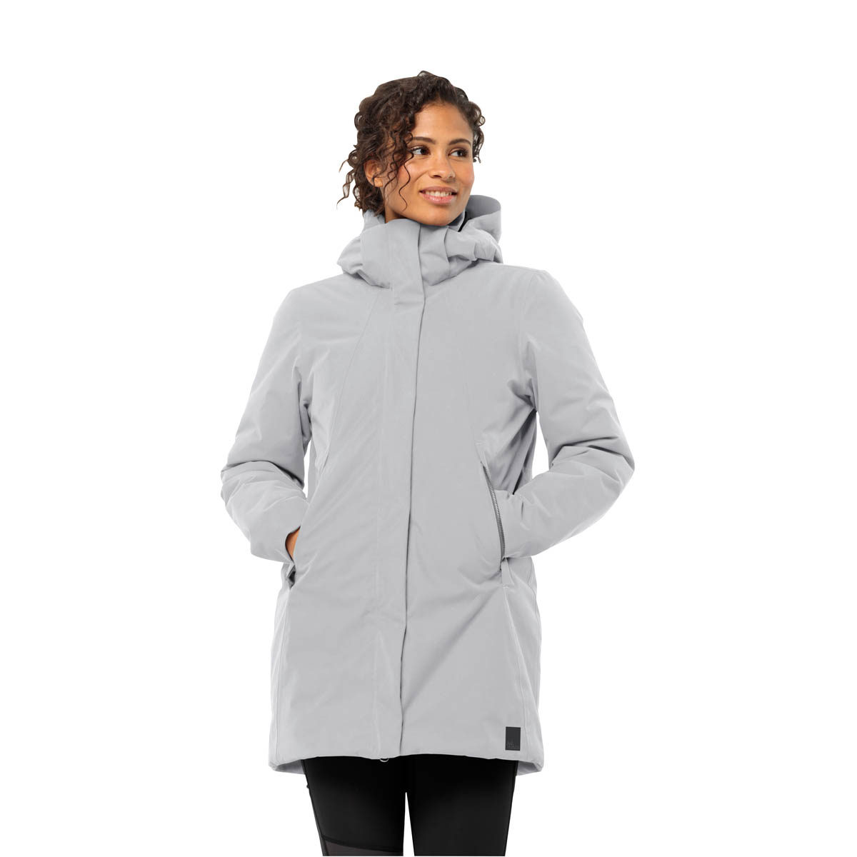 Damski płaszcz zimowy Jack Wolfskin SALIER COAT moonwalk - XL