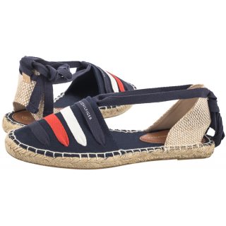 Espadryle Tommy Hilfiger Flat Espadrille T3A7-33280-0890 800 Blue