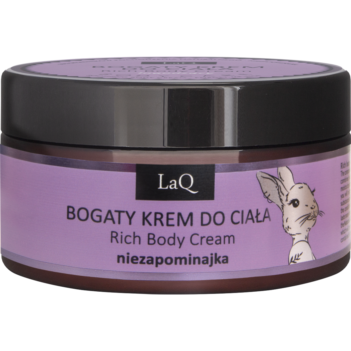 LaQ Króliczka Niezapominajka bogaty krem do ciała, 200 ml