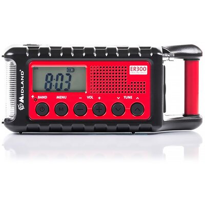 Radio MIDLAND ER300 Cyfrowe Przenośne Czarno-czerwony