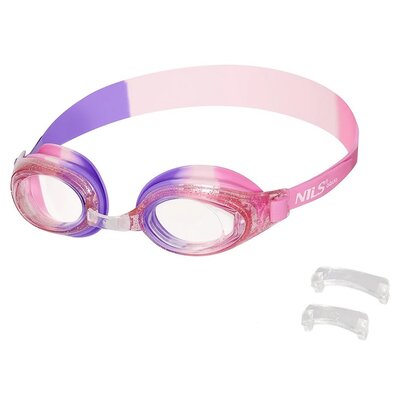 Okulary pływackie NILS AQUA NQG870AF Junior Różowy filtr UV
