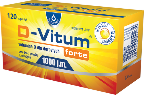 D-Vitum forte 1000 j.m. 120 kapsułek