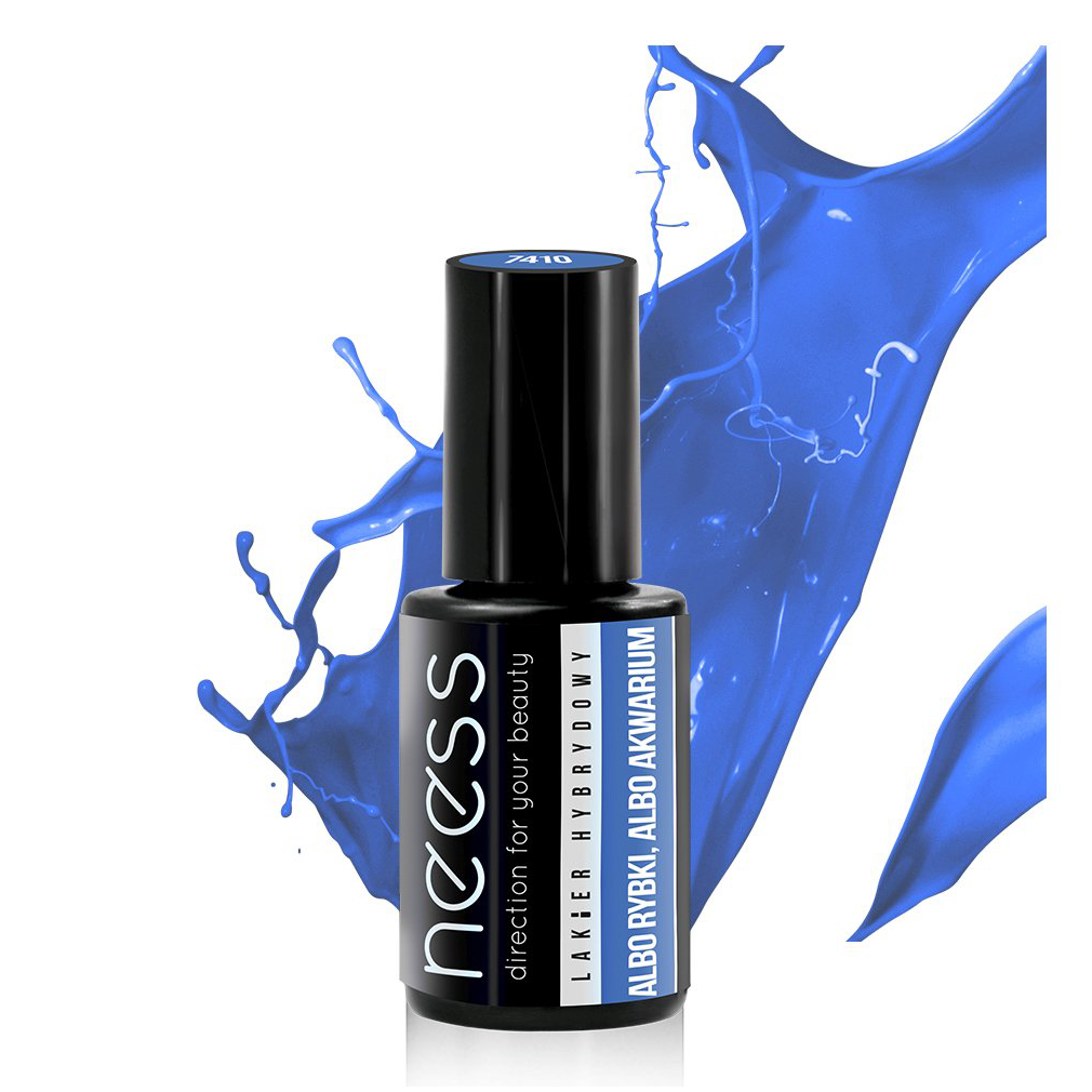 Neess kauczukowy lakier hybrydowy do paznokci rybki albo akwarium, 4 ml