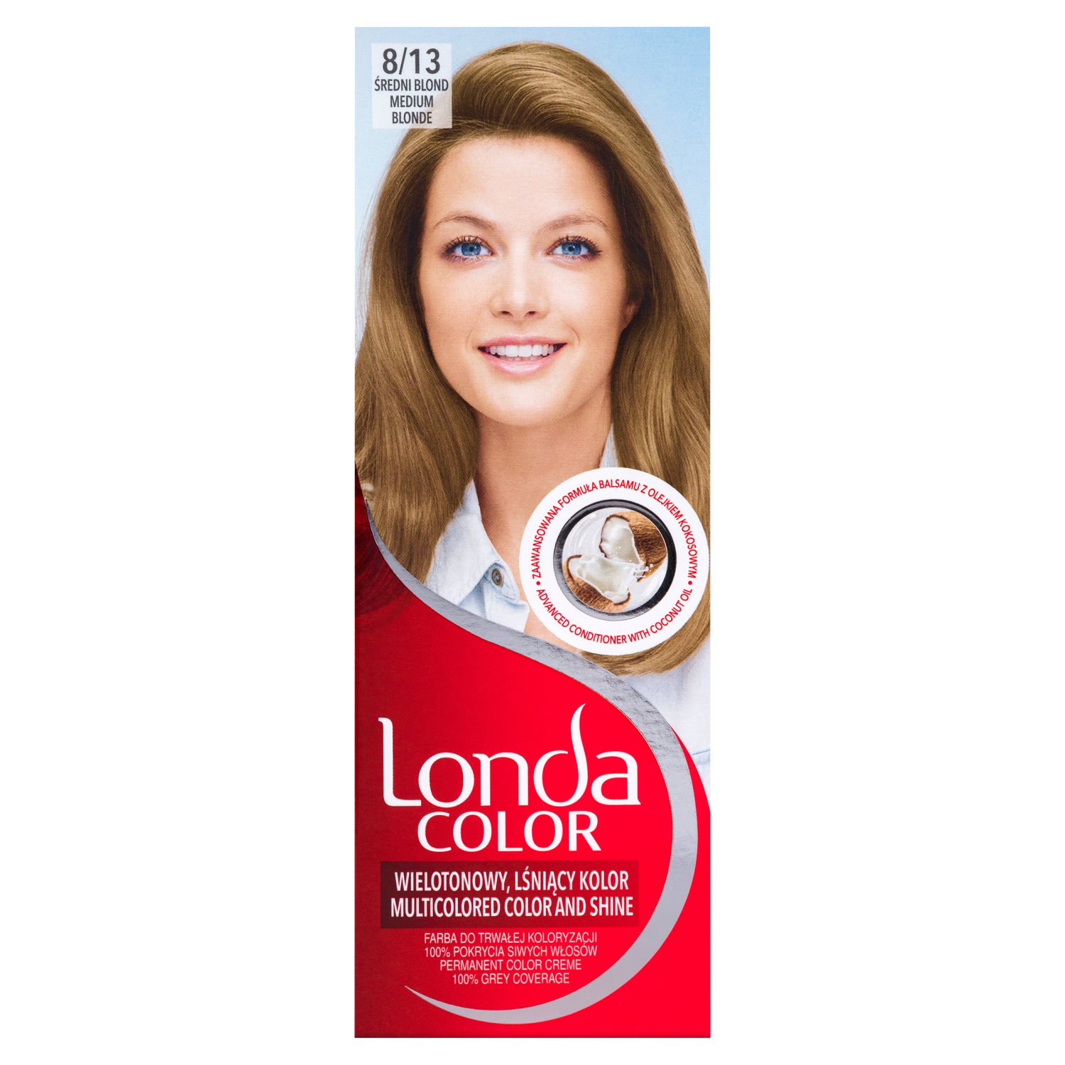 Londa Color kremowa farba do włosów 8/13 średni blond, 1 opak.