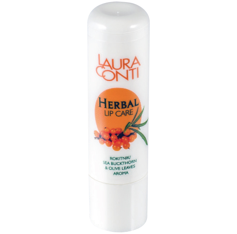 Laura Conti Herbal pomadka ochronna do ust z ekstraktem z rokitnika, 4,8 g