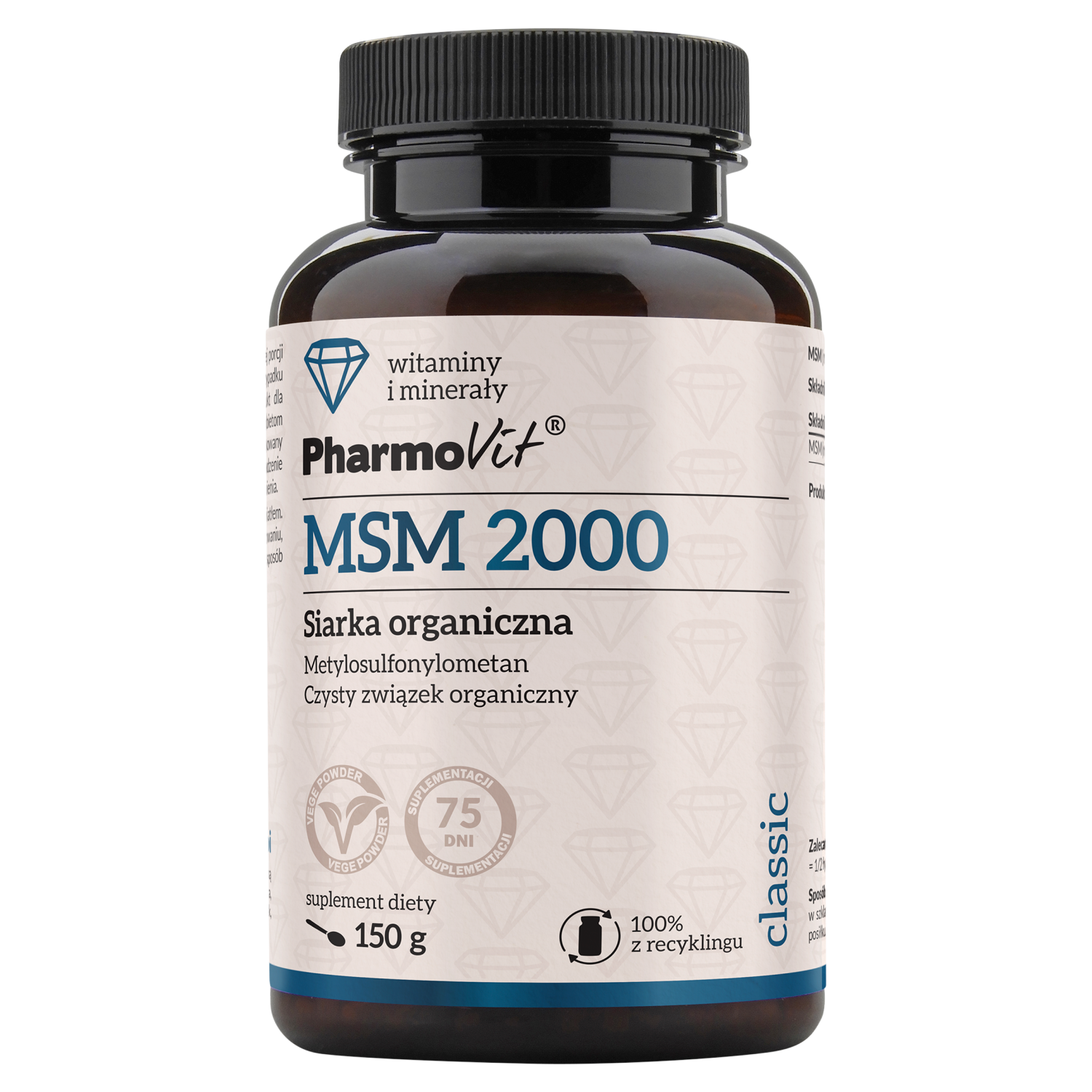 Pharmovit MSM 2000 Siarka Organiczna suplement diety, 150 g