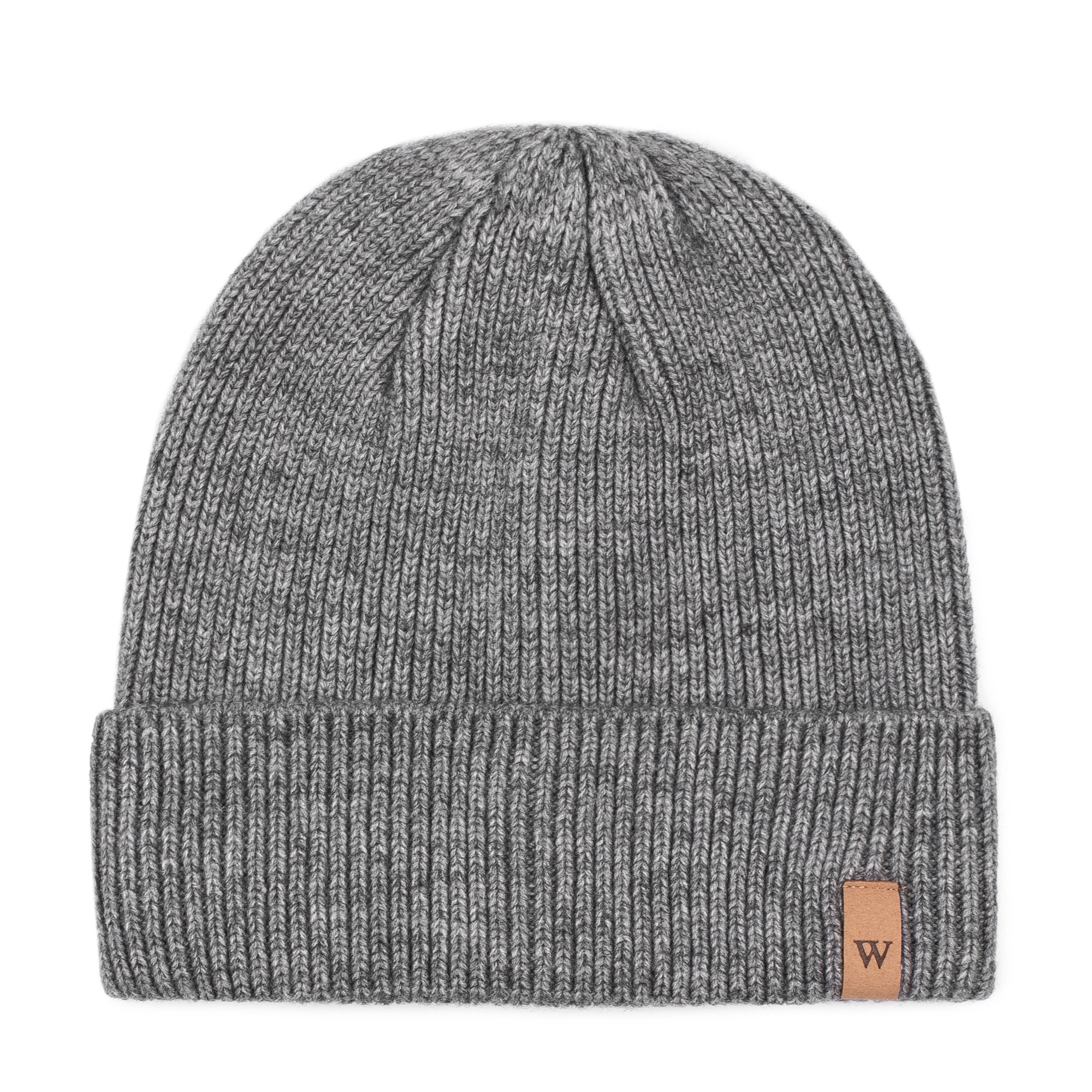 Męska czapka zimowa klasyczna szara