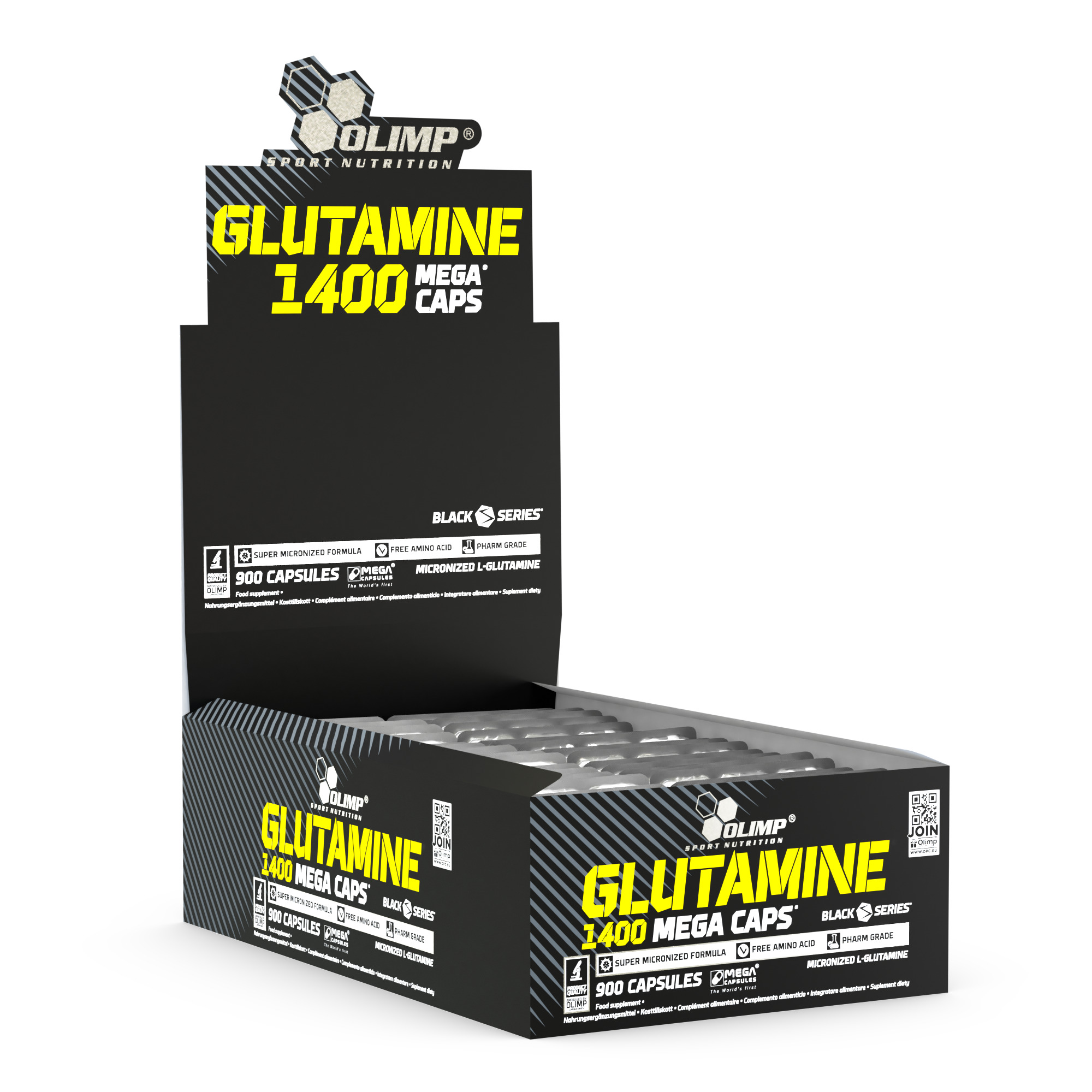 Olimp Sport Nutrition Glutamine 1400 Mega Caps suplement diety - aminokwasy (blister), 30 kaps./1 opak.