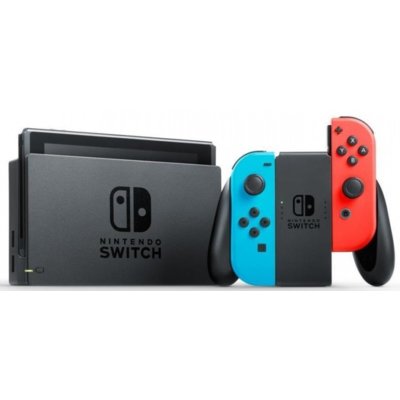 Konsola NINTENDO Switch HAC-001(-01) + Kontroler Switch Czerwono-niebieski