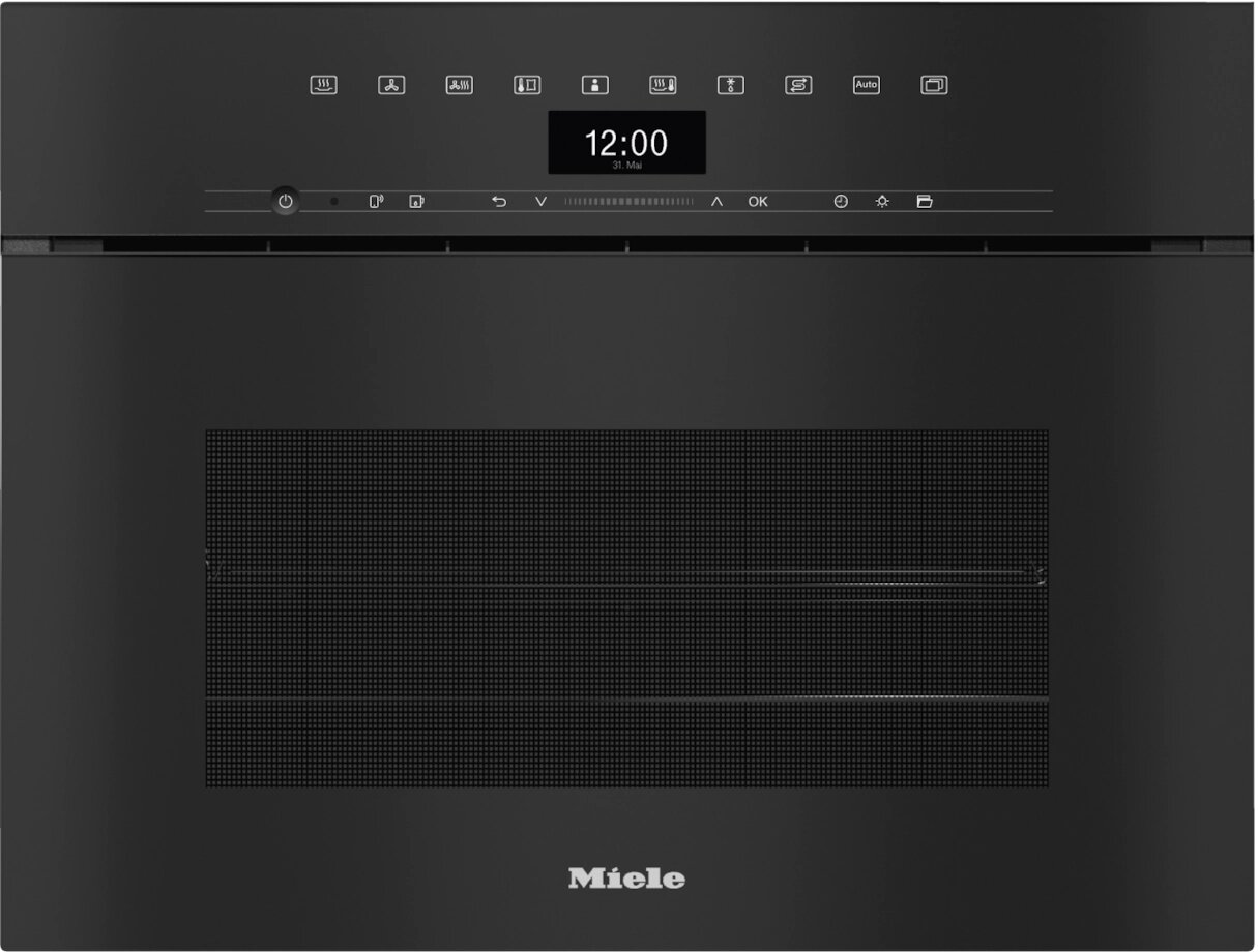 Miele - Piekarnik parowy kompaktowy DGC 7440 HCX Pro czarny A+ 45cm ObsidianBlack