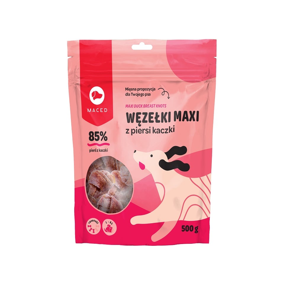 MACED Węzełki Maxi z piersi kaczki 12,5 cm 500 g