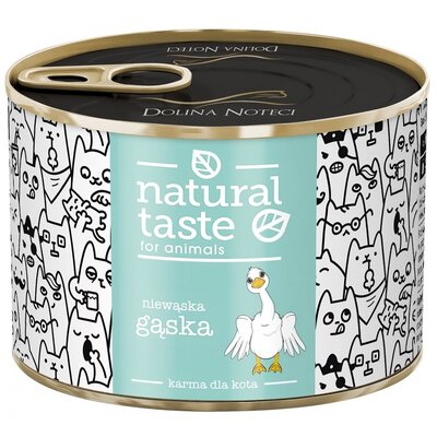 Karma dla kota NATURAL TASTE Niewąska Gąska 185 g