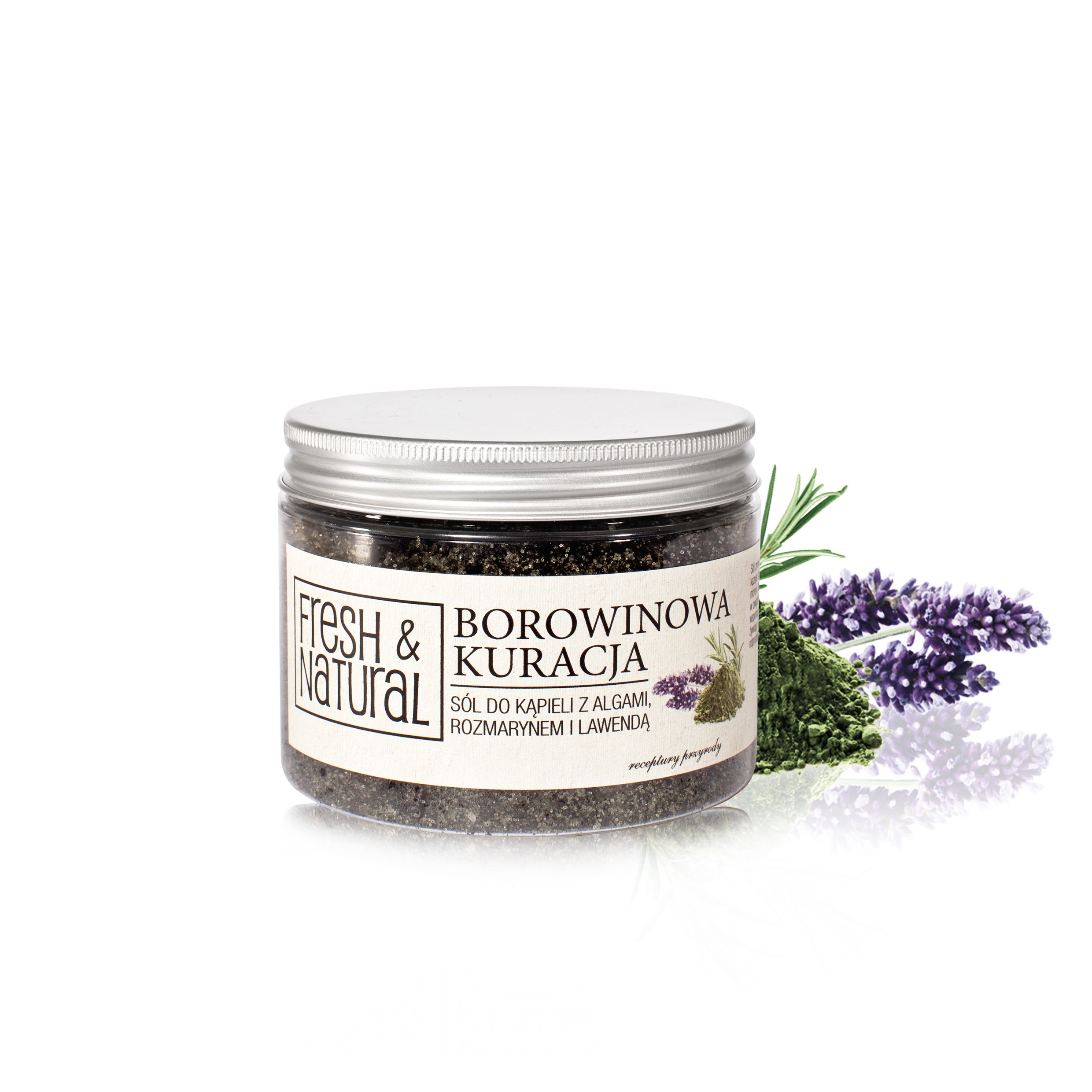 Fresh & Natural sól do kąpieli borowinowa kuracja, 500 g