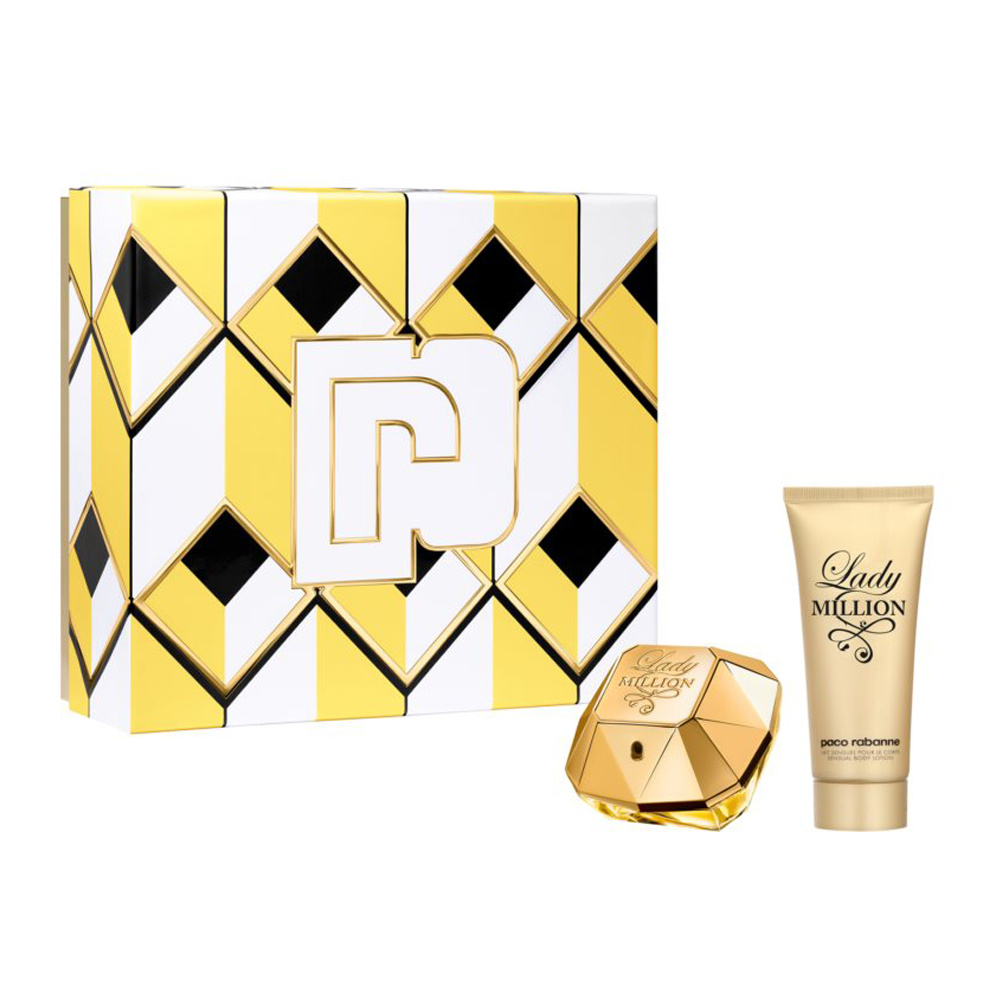 Paco Rabanne Lady Million zestaw: woda perfumowana damska, 80 ml + balsam do ciała, 100 ml