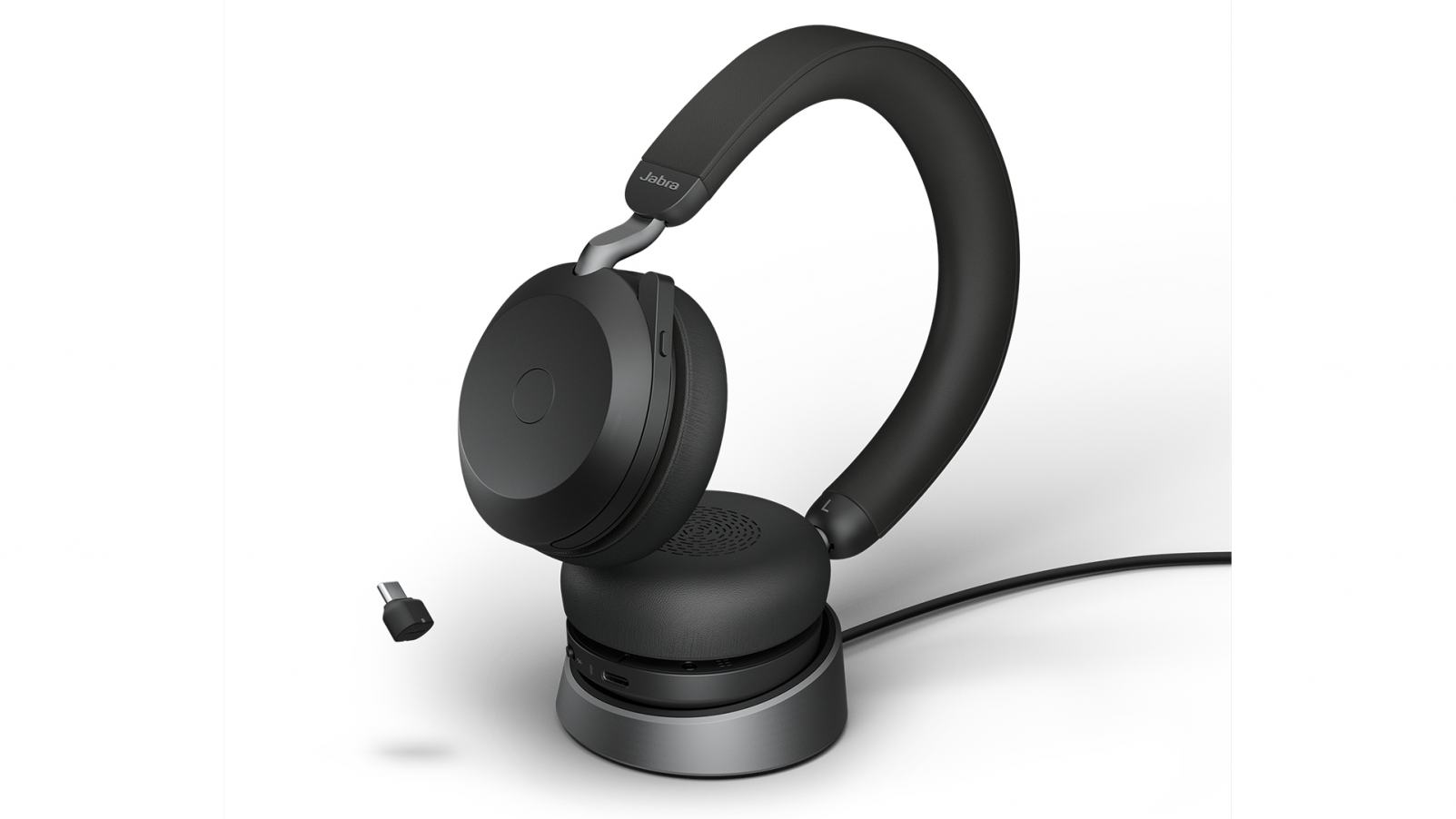 Słuchawki bezprzewodowe Jabra Evolve2 75 USB-C UC Stereo Stand Black - 27599-989-889