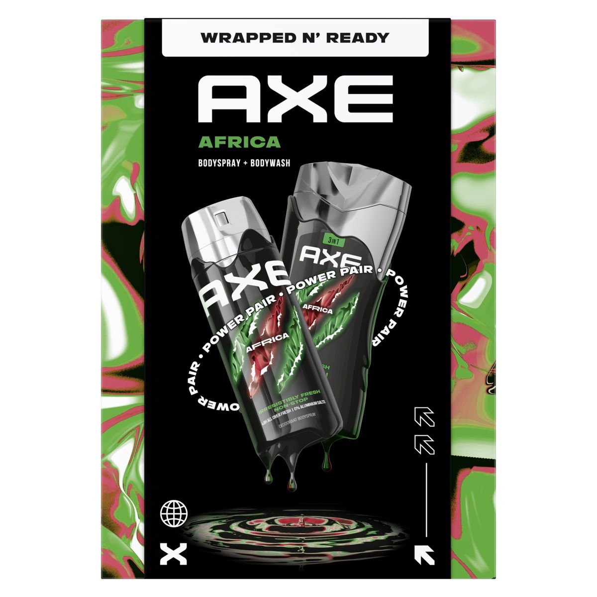 Axe Africa zestaw: dezodorant, 150 ml + żel pod prysznic, 250 ml