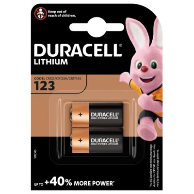 Baterie CR123A DURACELL Ultra (2 szt.)