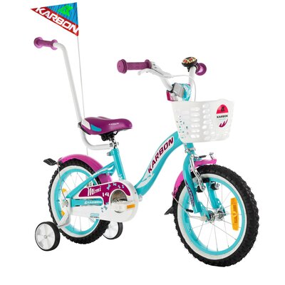Rower dziecięcy KARBON Mimi 14 cali dla dziewczynki Niebieski
