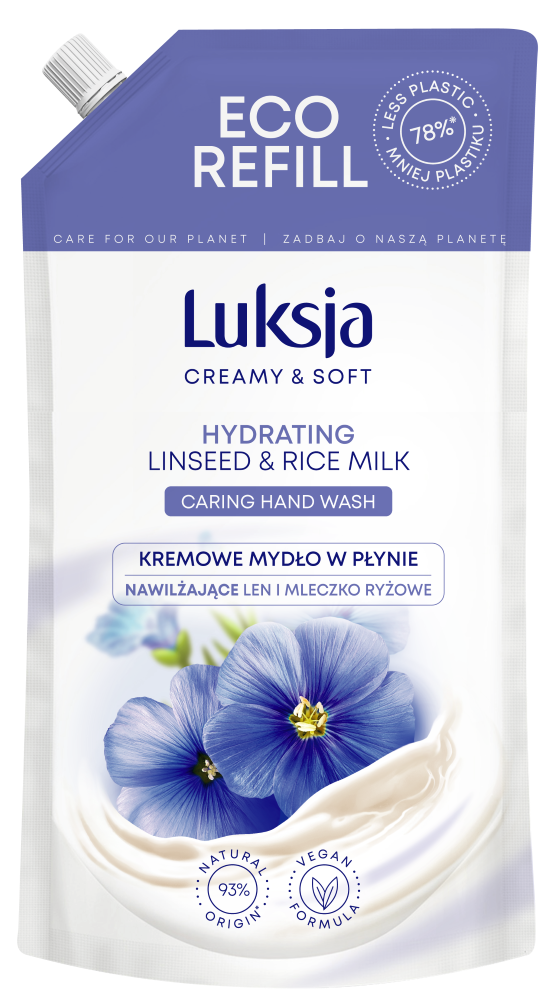 Luksja Linseed zapas mydła w płynie, 900 ml